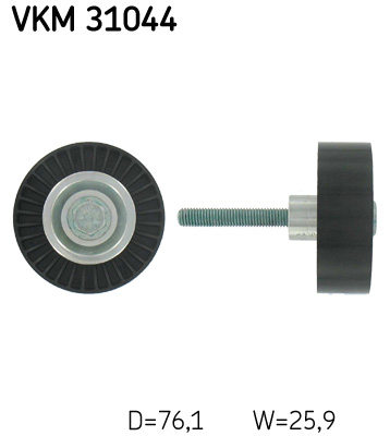 Vratná/vodiaca kladka rebrovaného klinového remeňa SKF (VKM 31044)
